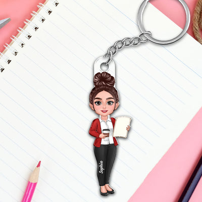 Beautiful Teacher Personalized Acrylic Keychain| Teacher Appreciation Gift, Back To School Gift For Teacher